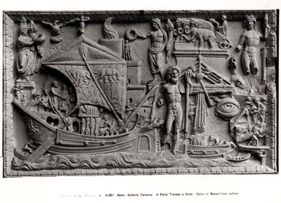 Arrival of a ship in Trajans Port, Ostia by Roman